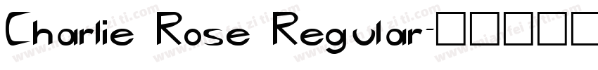 Charlie Rose Regular字体转换